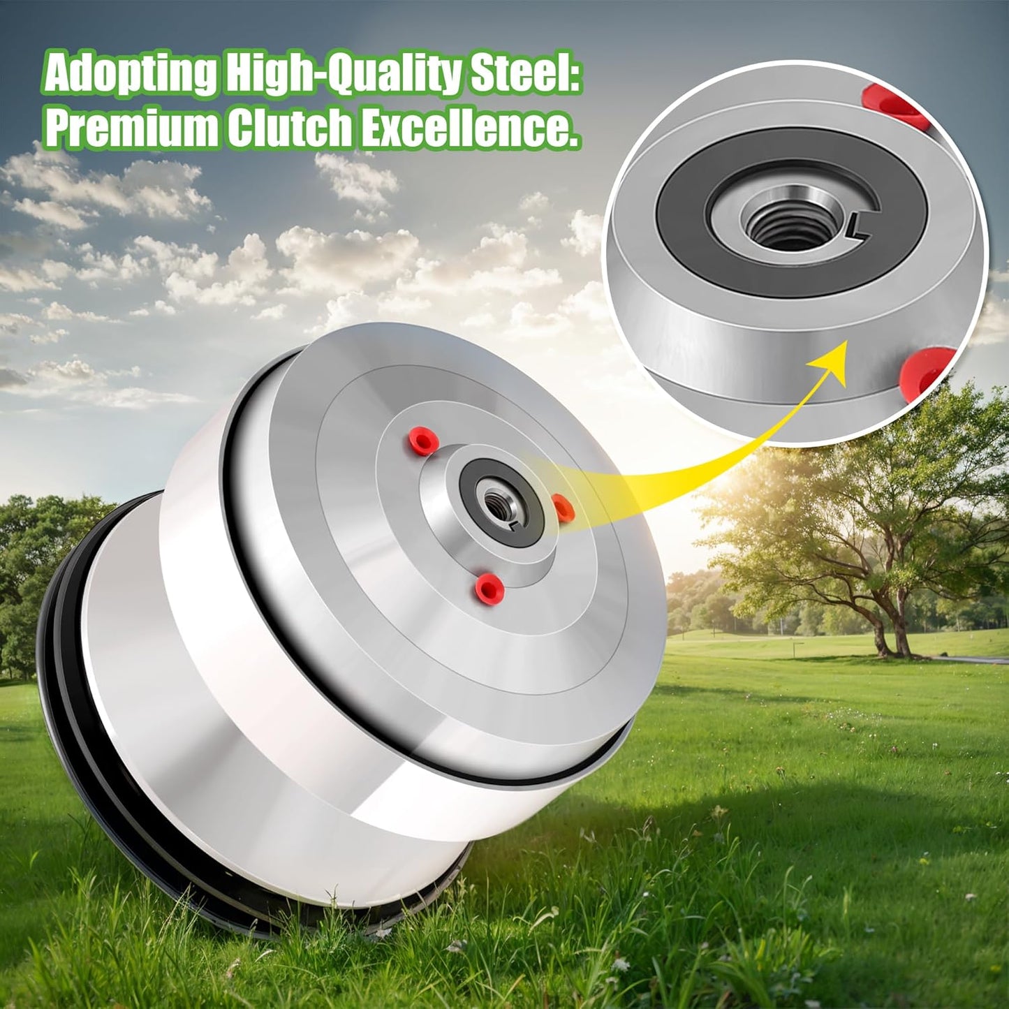 10L0L Golf Cart Drive Clutch for Club Car DS (1997-2015) & Precedent (2004-2015) | Compatible with FE290 & FE350 Engines | Direct Replacement OEM 1018339-02 & 1018329-02