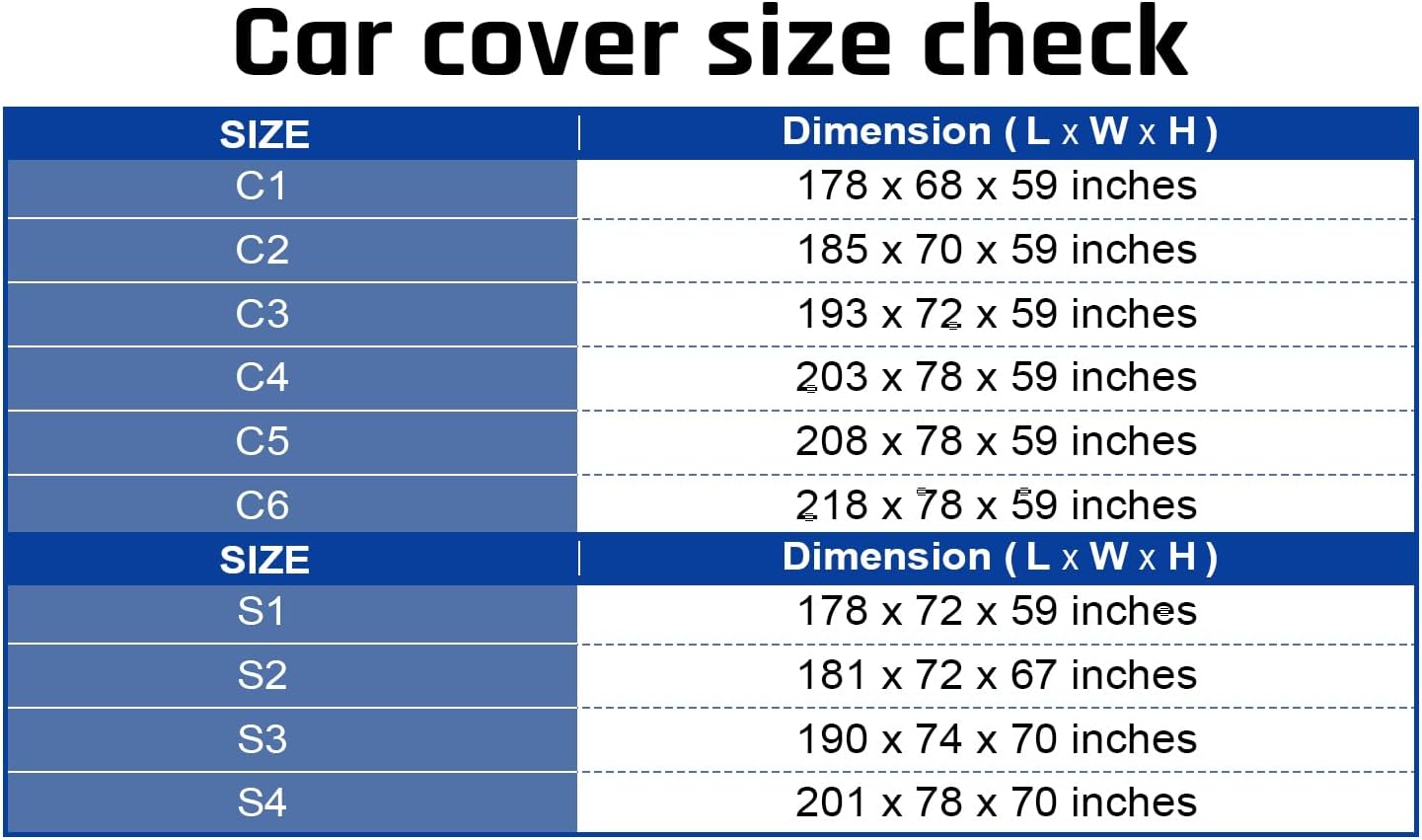 6 Layer Heavy Duty Hatchback Car Cover Waterproof All Weather Protection with Cotton Liner, Universal Fit Nissan Leaf, Honda Civic Hatchback, Mazda 3 Hatchback, Toyota Corolla Hatchback