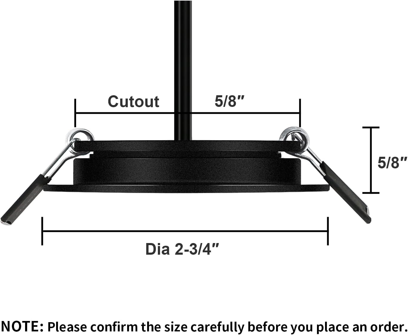 12 Volt LED Puck Light RV Boat Recessed Ceiling Light Super Slim LED Panel Light with Hole Puncher DC 12V 3W Full Aluminum Downlights 6 Pack,2700-3200k