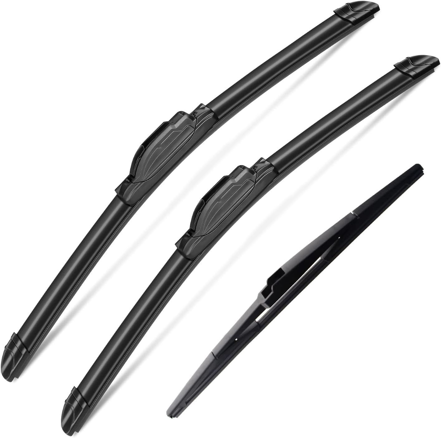 3Pcs Jeep Wangler Windshield Wipers 2007-2017, Jeep Wrangler JK 2008-2018,Original Equipment Replacement Windshield Wiper Blades for My Car- 15"/15"/13" (Pack of 3) J- HOOK