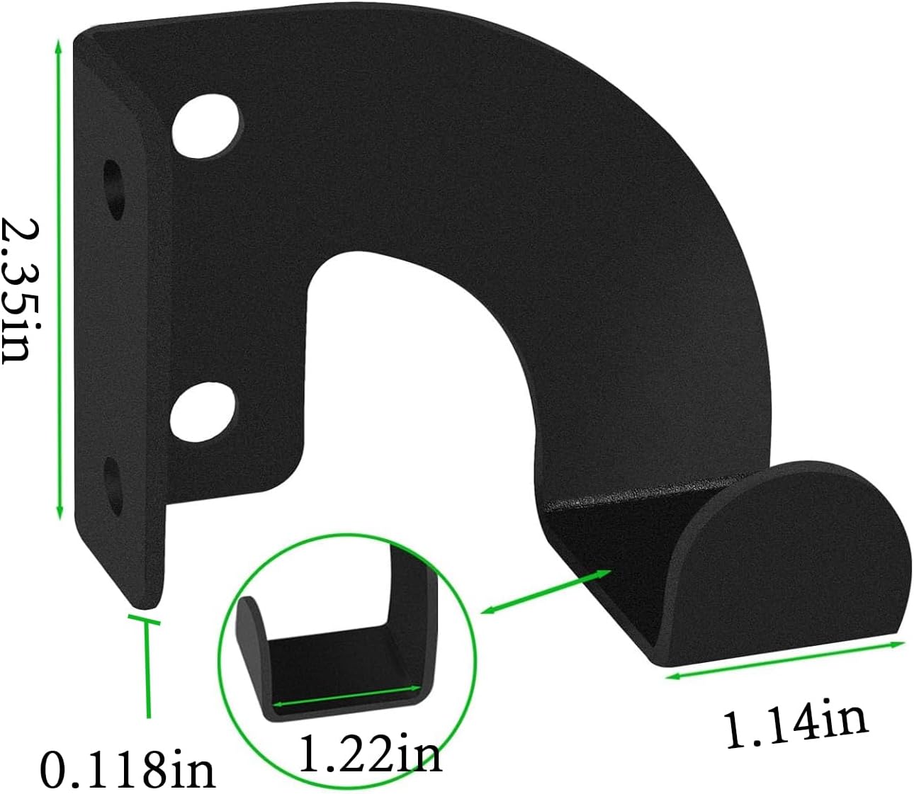 3-Screw Reinforced Weed Eater Hanger, Heavy Duty Steel String Trimmer Rack - Wall Mount Garage Organizer, Garden Tool Holder (5.9x4.9x1.4in) assorted set 2