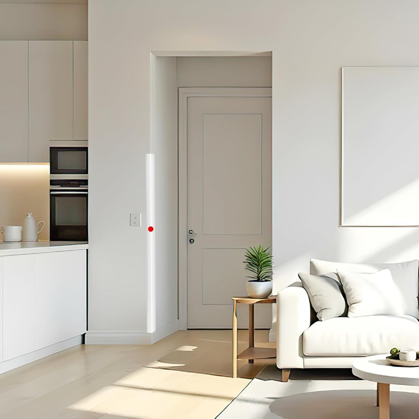 2PCS Wall Corner Protectors Guards - Self Adhesive Corner Protector & Corner Guards for Walls Edge Protection, Easy to Apply - No Tools Needed(Pure White, 35.4"x1.18")