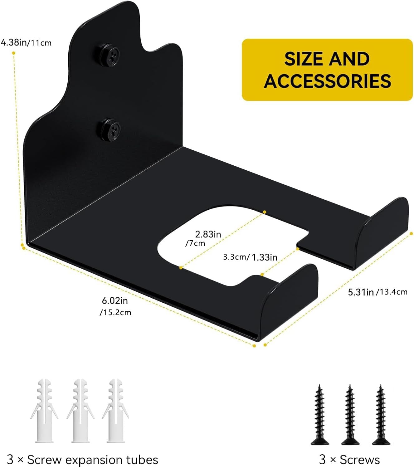 2 Pack Weed Eater Hanger，Weedeater Rack Garage Organizer Trimmer Rack, Garden Power Tool Hanger Weed Whackers Holder Wall Mounted for Grass Trimmer, Hedge Trimmer, Garage Trimmer, Garden Tools