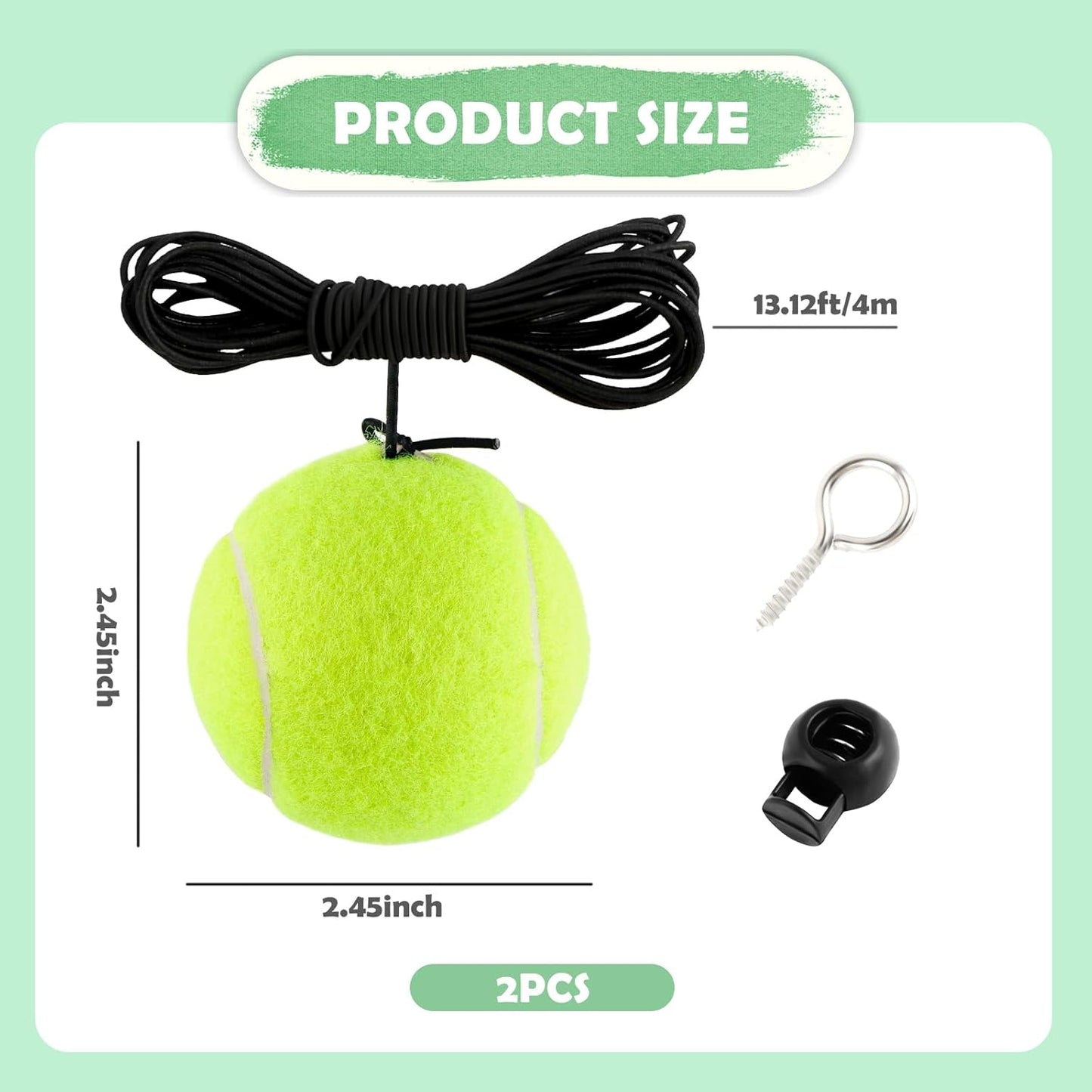 2PCS Tennis Garage Parking Aid with Lanyard,Height Adjustable Parking Stopper for Garage for Guided Parking,Garage Parking Sensor Avoid Crash and Scratch Car Accessories (2PCS)