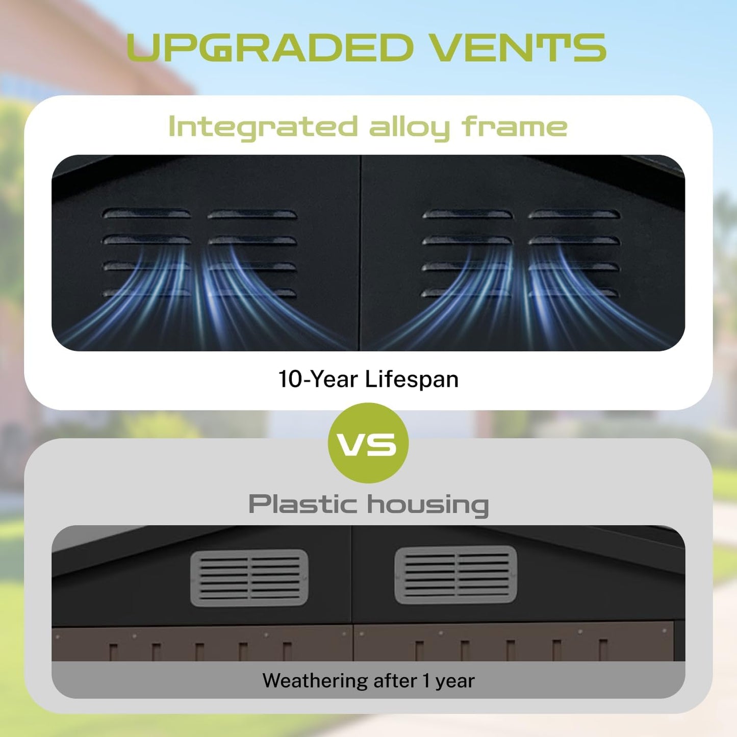 6' x 4' Outdoor Storage Shed, Sturdy Metal Building w/Lockable Doors for Garden, Backyard, Poolside and Lawn, Brown