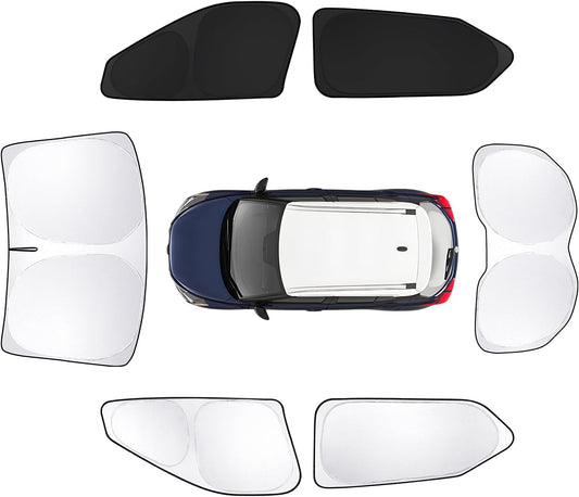 6pcs Car Window Shades for Nissan Kicks 2018-2024 Accessories,Windshield Side Rear Full Sunshade,Sun Visor UV Blocking, Privacy Protection and Blackout for Camping Outdoor