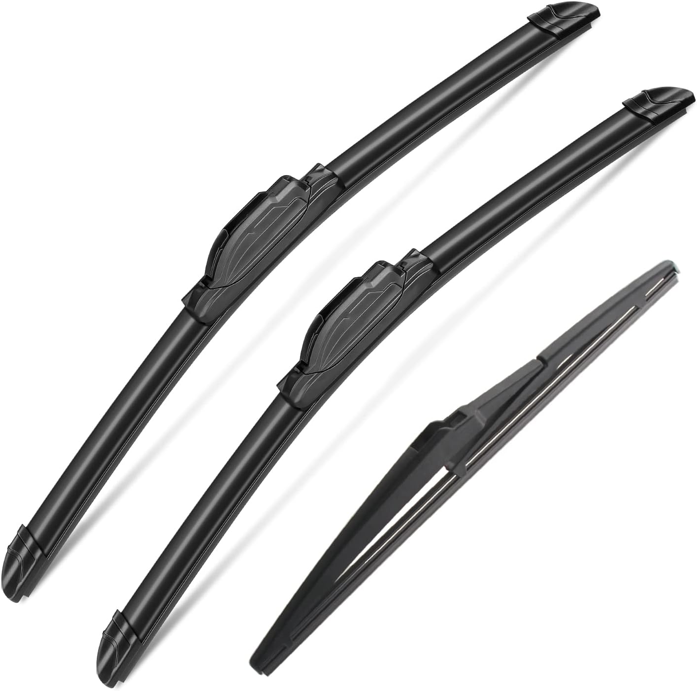 3 Wipers Set for Jeep Grand Cherokee 2014 2015 2016 2017 2018 2019 2020 2021, Windshield Wiper Blades Original Equipment Replacement Front and Rear- 22"/21"/10" (Pack of 3) J- HOOK