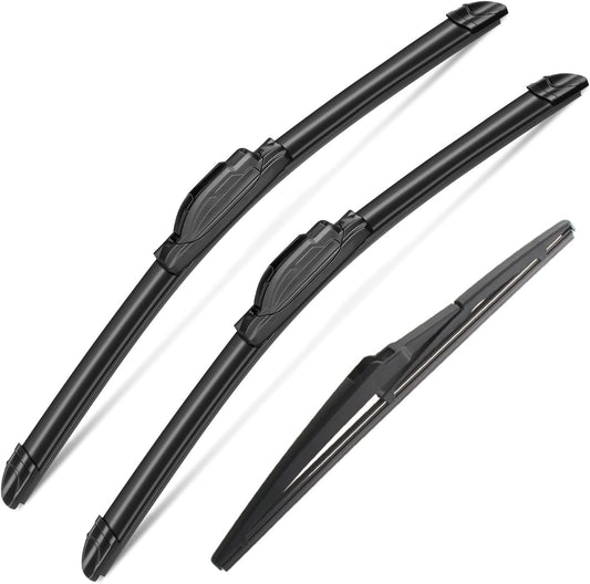 3 Wipers Set for Jeep Grand Cherokee 2014-2021, Windshield Wiper Blades Original Equipment Replacement Front and Rear- 22"/21"/11A" (Pack of 3) J- HOOK