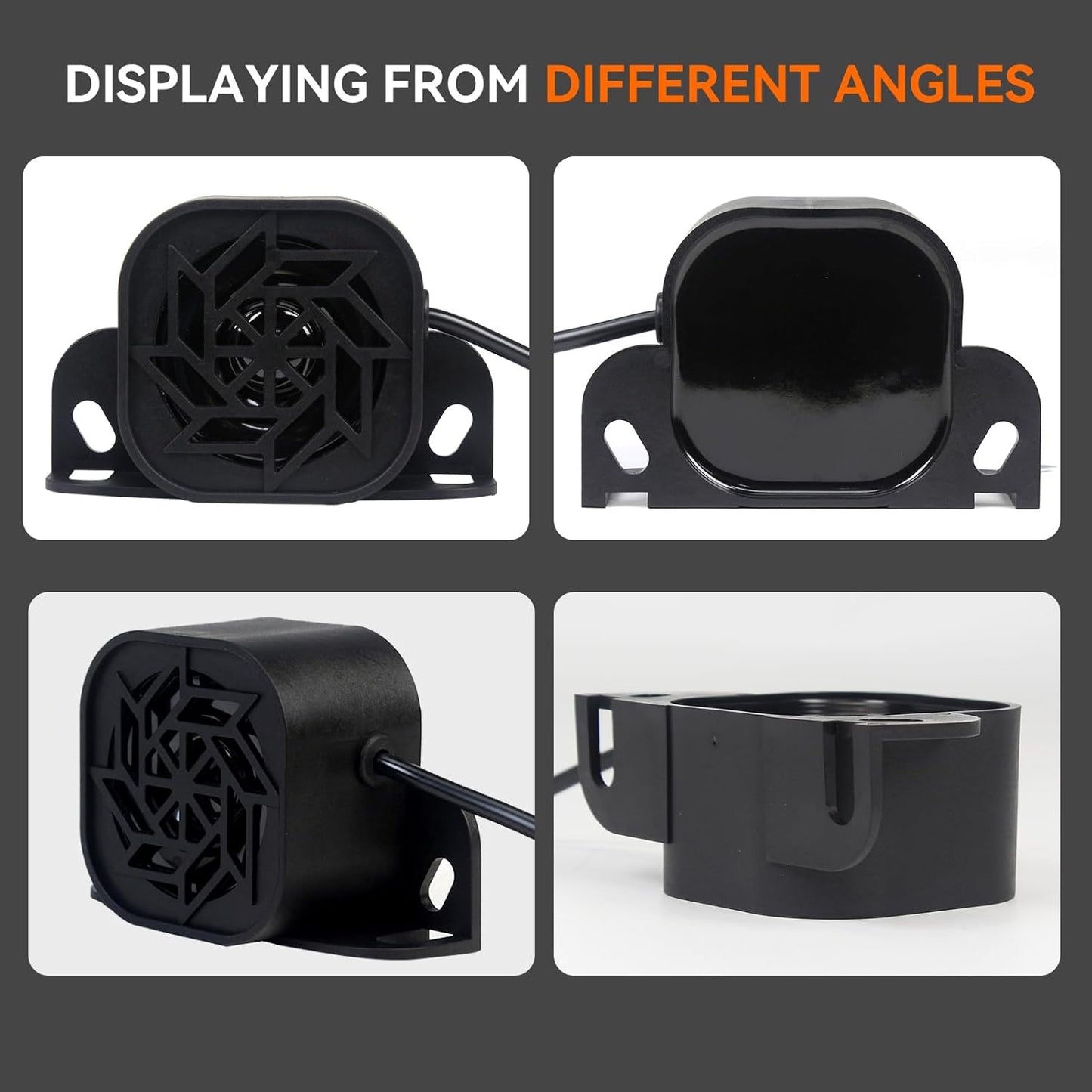 835 Back-up Alarm 12V-48V 110dB IP67 Waterproof Dust-Proof Reversing Warning Alarm with Super Loud Beeper Tone for Truck Van Forklift Car Lorry Agricultural Vehicles