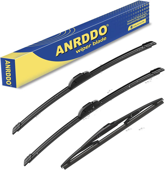 3 wipers Replacement for Chrysler Pacifica 2017-2021/Chrysler Voyager 2020-2020, Windshield Wiper Blades Original Equipment Replacement - 26"/20"/14" (Set of 3) U&J HOOK