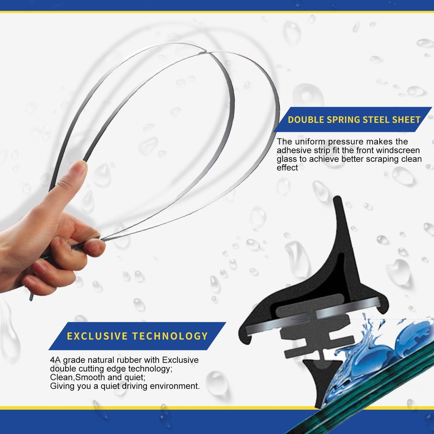 3 wipers Replacement For Subaru Impreza 2008 2009 2010 2011 Windshield Wiper Blades Original Equipment Replacement - 24"+16"+16" (Set of 3) U/J HOOK