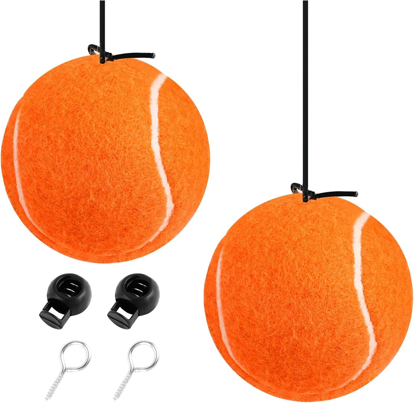 2PCS Garage Parking Aid,Height Adjustable Garage Parking Sensor for Guided Garages Parkings,Fashion Tennis Garages Car Stop Indicator for Avoiding Collisions Cars Accessories (Orange/2PCS)