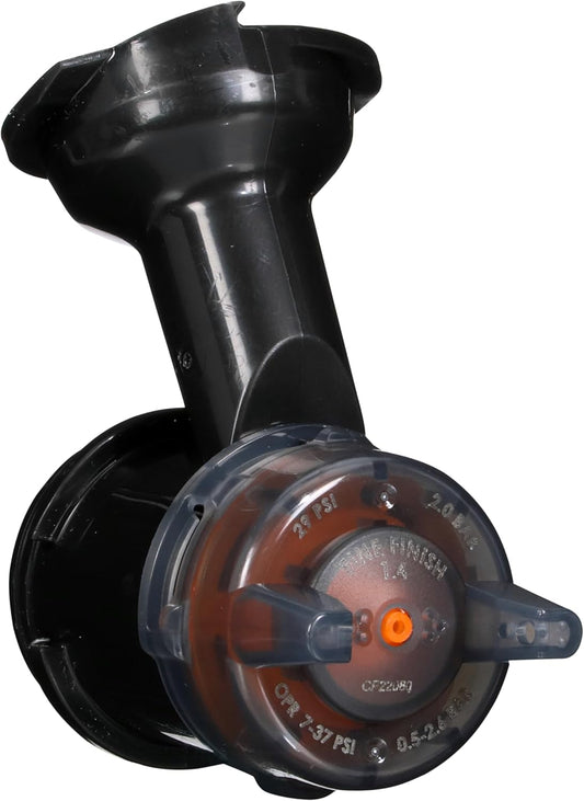 3M Performance Gravity Fine Finish (Compliant) Atomizing Head 26914, Orange, 1.4, Pack of 5, for Automotive Paint Application, High Viscosity, Clear Coat, Primer Spraying