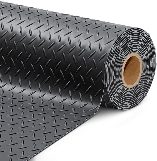 7.5 x 17 FT Garage Floor Mat, Thickened PVC Parking Mat, Anti-Slip Garage Floor Runner & Protector Mat Fits for SUVs, Compact SUV, Sports Car, Heavy Motorcycle, Golf Cart