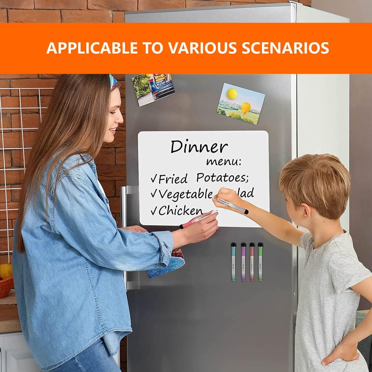 4 Pack Blank Car Door Magnet Sticker, Rounded Corners Magnetic Vehicle Sign, Perfect Magnet for Car to DIY Advertise Business and Cover Company Logo, Personalized Magnet Decal, 18x12 inch White