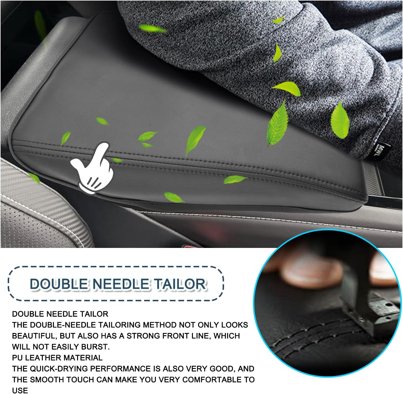 2024 Atlas Cross Sport Armrest Cover for Volkswagen Atlas 2025 Accessories Center Console Cover 2024 Atlas Armrest Cover Protector Compatible with 2024 2025 VW Volkswagen Atlas Cross Sport/SE/SEL