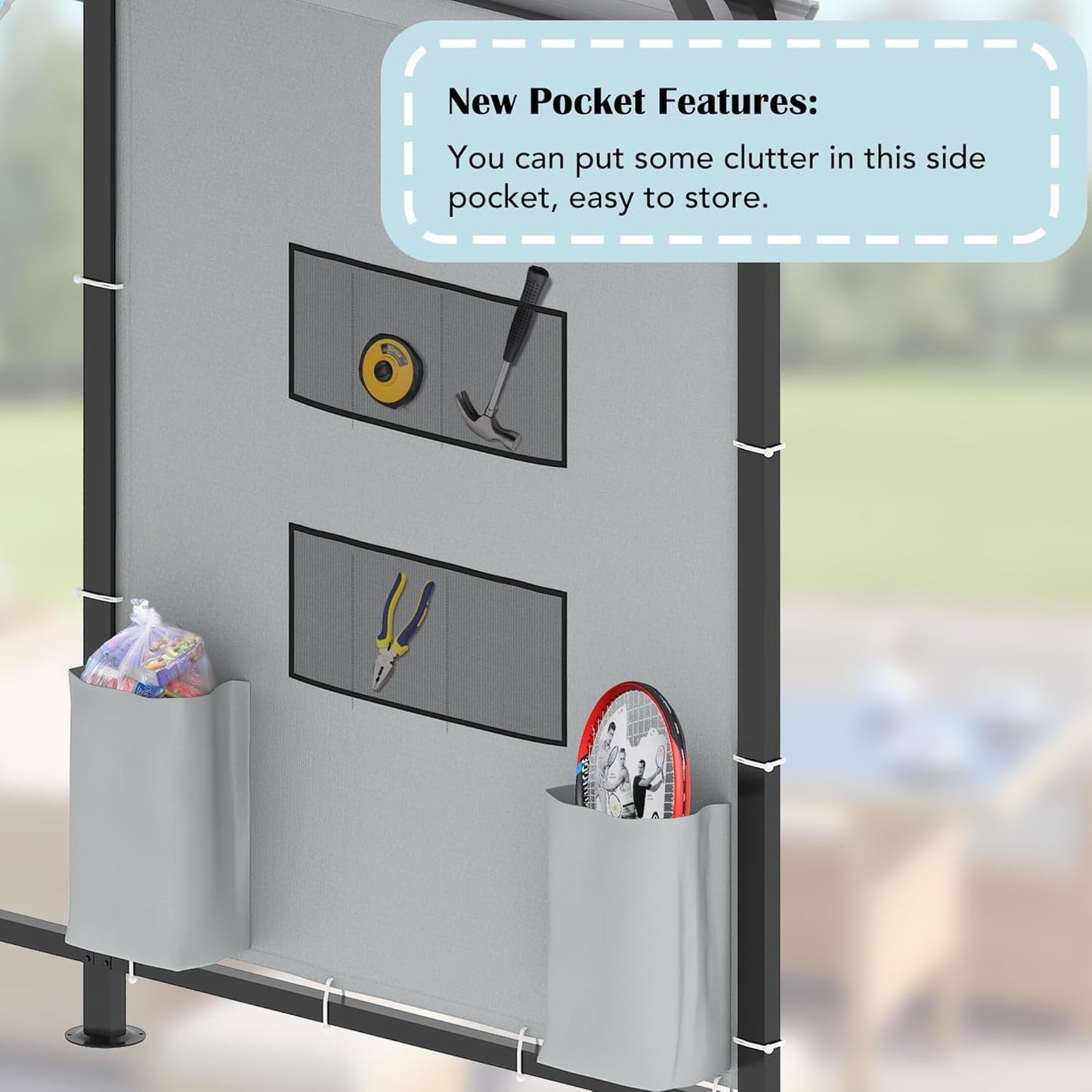 10'x20'x10' Heavy Duty Metal Carport, Steel Carports with Galvanized Steel Frame and Roof, Metal Carport Shelter for Boats, SUVs and Trucks