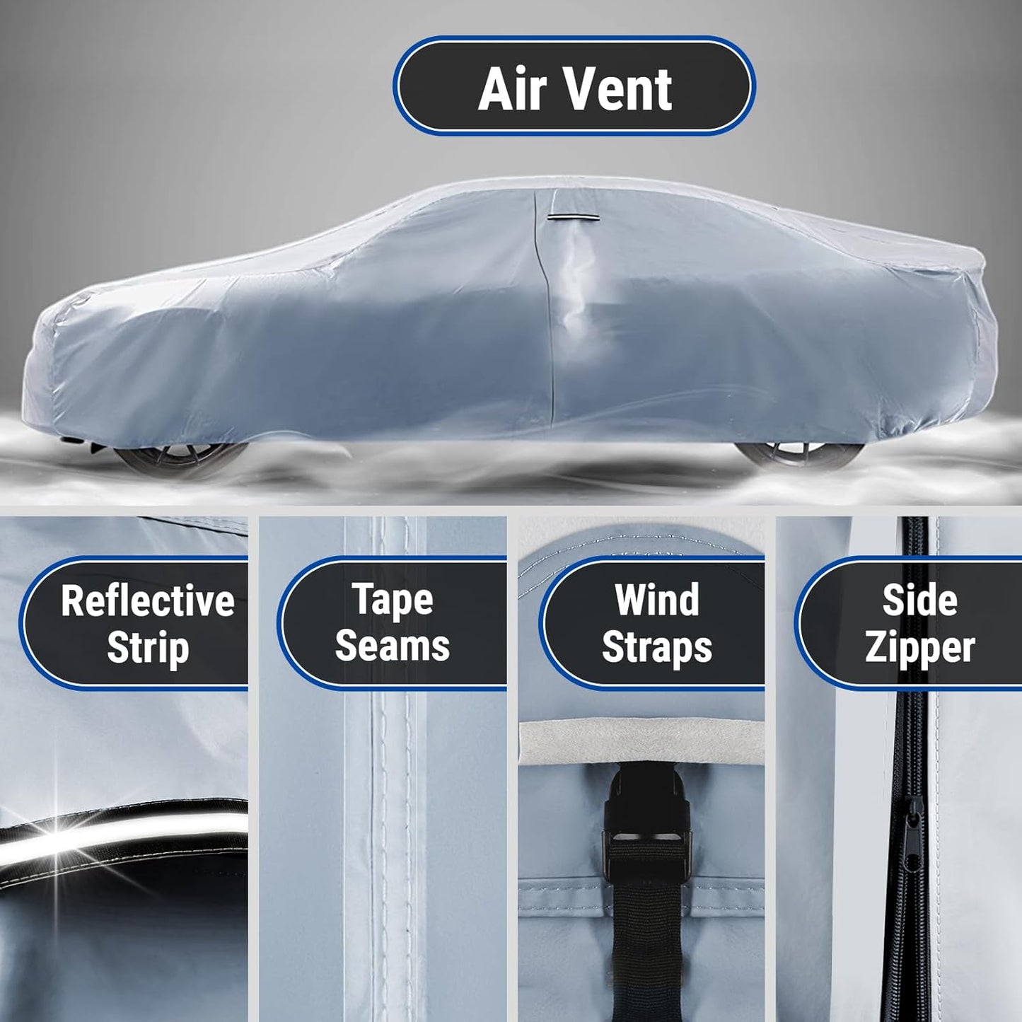 iCarCover Custom Car Cover for Porsche 930, 944, Turbo, Coupe, Convertible, Cabriolet, Waterproof All-Weather Rain Snow UV Sun Protector Full Exterior Indoor Outdoor Car Cover (Fits 1975-1991)