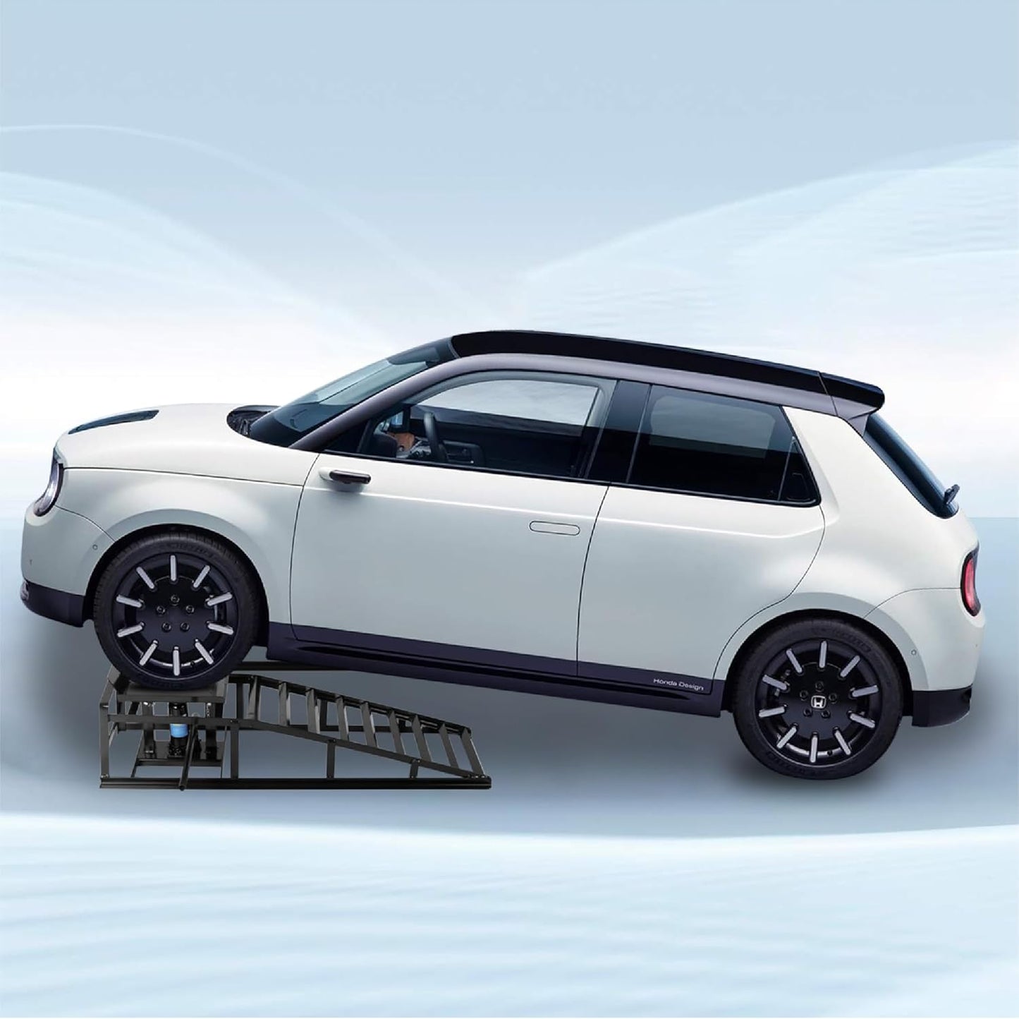 2 Pack Hydraulic Car Ramps 10,000lbs/5T Capacity Low Profile Car Lift Service Ramps Truck Trailer Garage, Height Hydraulic Vehicle Ramps,Black