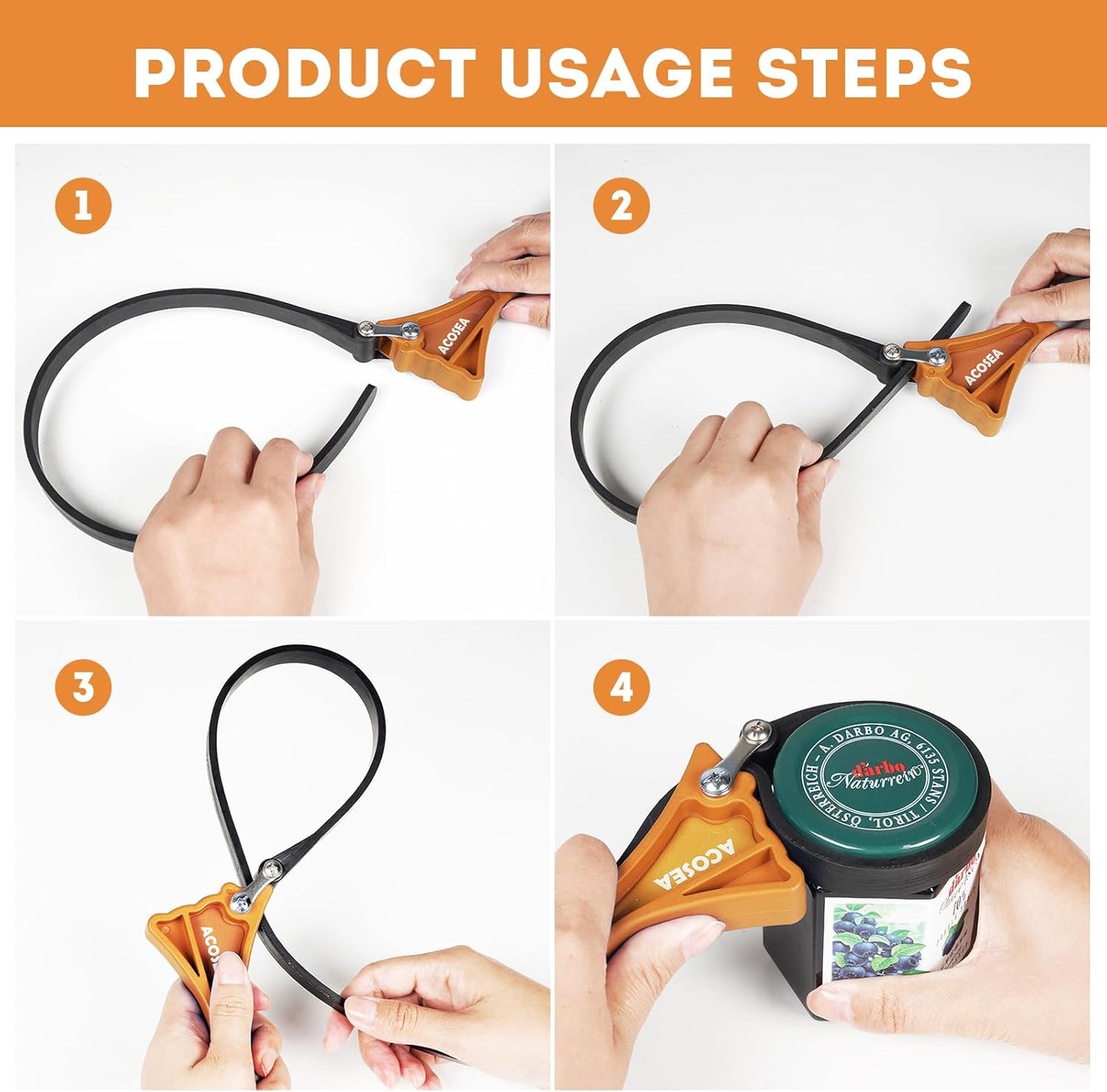 2-Pack Strap Wrench,Oil Filter Wrench with Diameter 6" and 4" Heavy Duty Rubber Strap,Adjustable Blet Wrench as Jar Opener,Water Filter,Plumbing,Sink Wrench Faucet Tool