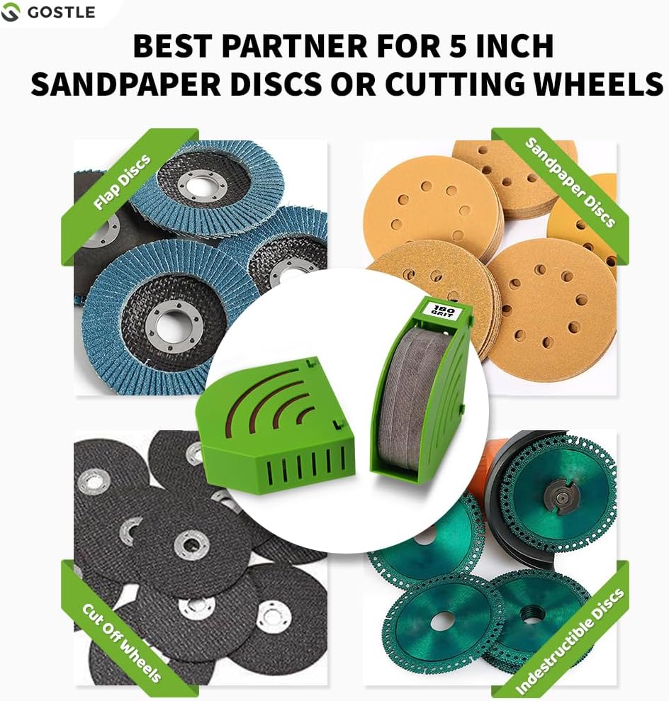 5 Inch Professional Sanding Discs Tool Storage Boxes Set - Efficient Organization, Offset Snap-On Connection, Grit Classification, Space-Saving Design, Versatile Application - 8 boxes