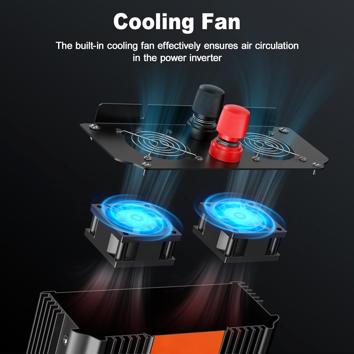 3000W Power Inverter,Peak Power 6000W 12V DC to AC 110V120V,Remote Control with 2AC Outlets and 2.4USB Port,LCD Display for Power Converter,Outdoor Activities,Emergency,Vehicles Truck RV Solar System