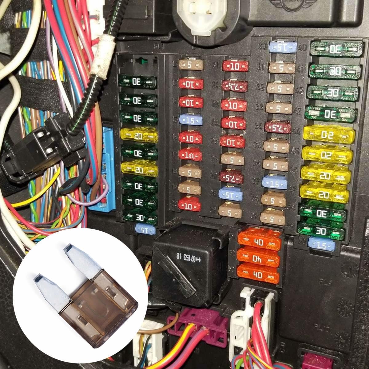 100 Pack Auto Fuses 7.5 AMP APM/ATM 32V Mini Blade Style Fuses 7.5A Short Circuit Protection Car Fuse (7.5AMP)