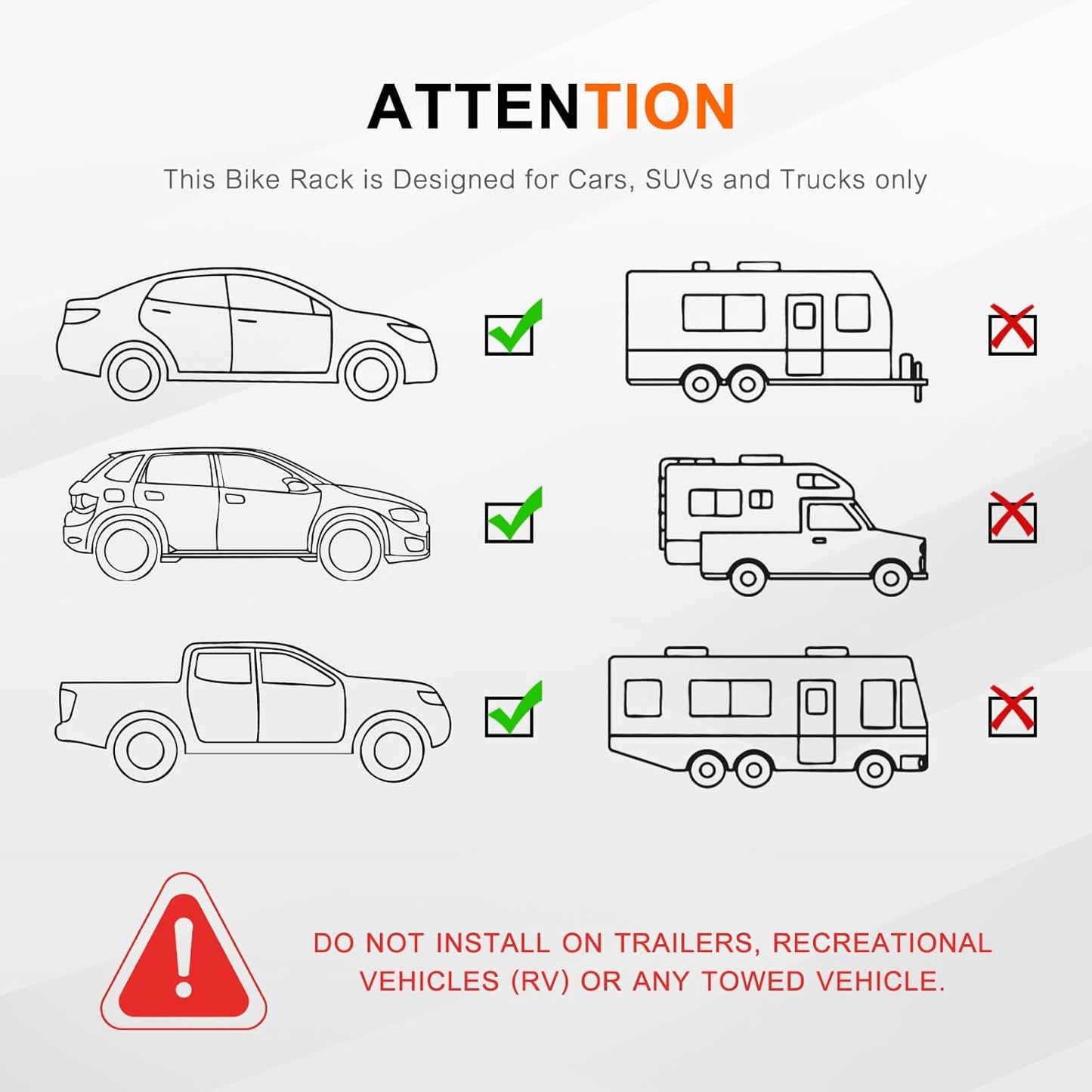 2 E-Bike Foldable Hitch Mount Bike Rack for 2" Receiver SUV & Trucks, Up to 4'' Fat Tire, Lockable Hitch Racks for E-Bike with Ramp and Wheels, 180 LBS Capacity