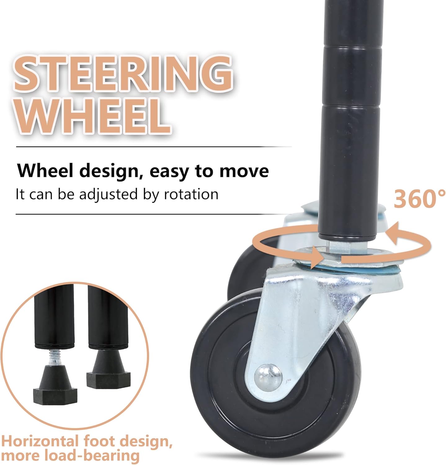 4-Tier Adjustable NSF-Certified Metal Shelf 36L x 14W x 62H Wire Shelving Unit Storage with Wheel for Small Places Restaurant Garage Pantry Kitchen Garage Rack,Black