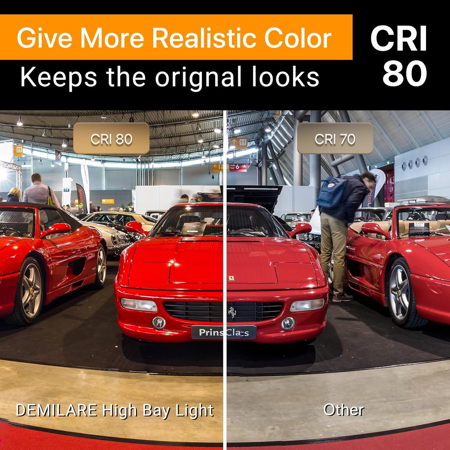 2 Pack LED High Bay Light 200W 30000 lm, 5000K UFO High Bay Led Shop Lights ETL Listed US Hook 5' Cable Plug, 800W MH/HPS Eqv. Commercial Lighting for Workshop, Garage, Warehouse 100-277V