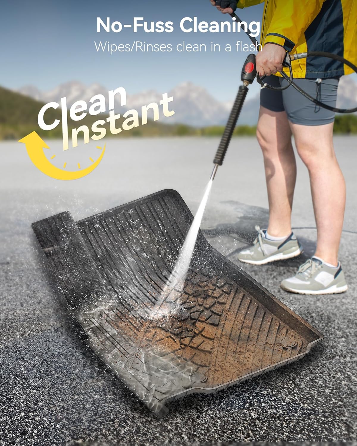 3W Floor Mats & Cargo Liner Fit for Jeep Grand Cherokee (Include 4xe Not L or WK) 2025 2024-2022,TPE All Weather Custom Fit Floor Liners for 1st 2nd Rows and Trunk Full Set Car Mats, Black