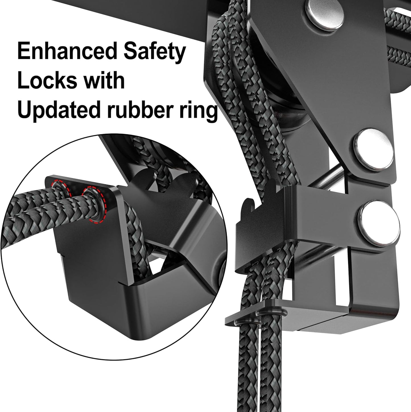 2025 Upgrade Cargo Box Garage Pulley System, Garage Ceiling Hoist Heavy-Duty Holds up to 150 lbs Capacity, Fit 10-14 Foot Ceilings, Black