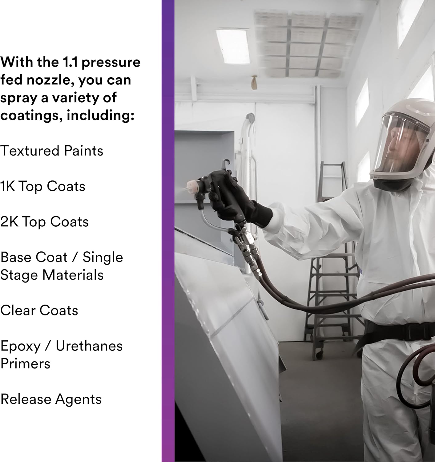 3M Performance Pressure HVLP Atomizing Head Refill Kit, 26811, Size 1.1, Yellow, for use Performance Industrial Spray Gun, 10 Pack