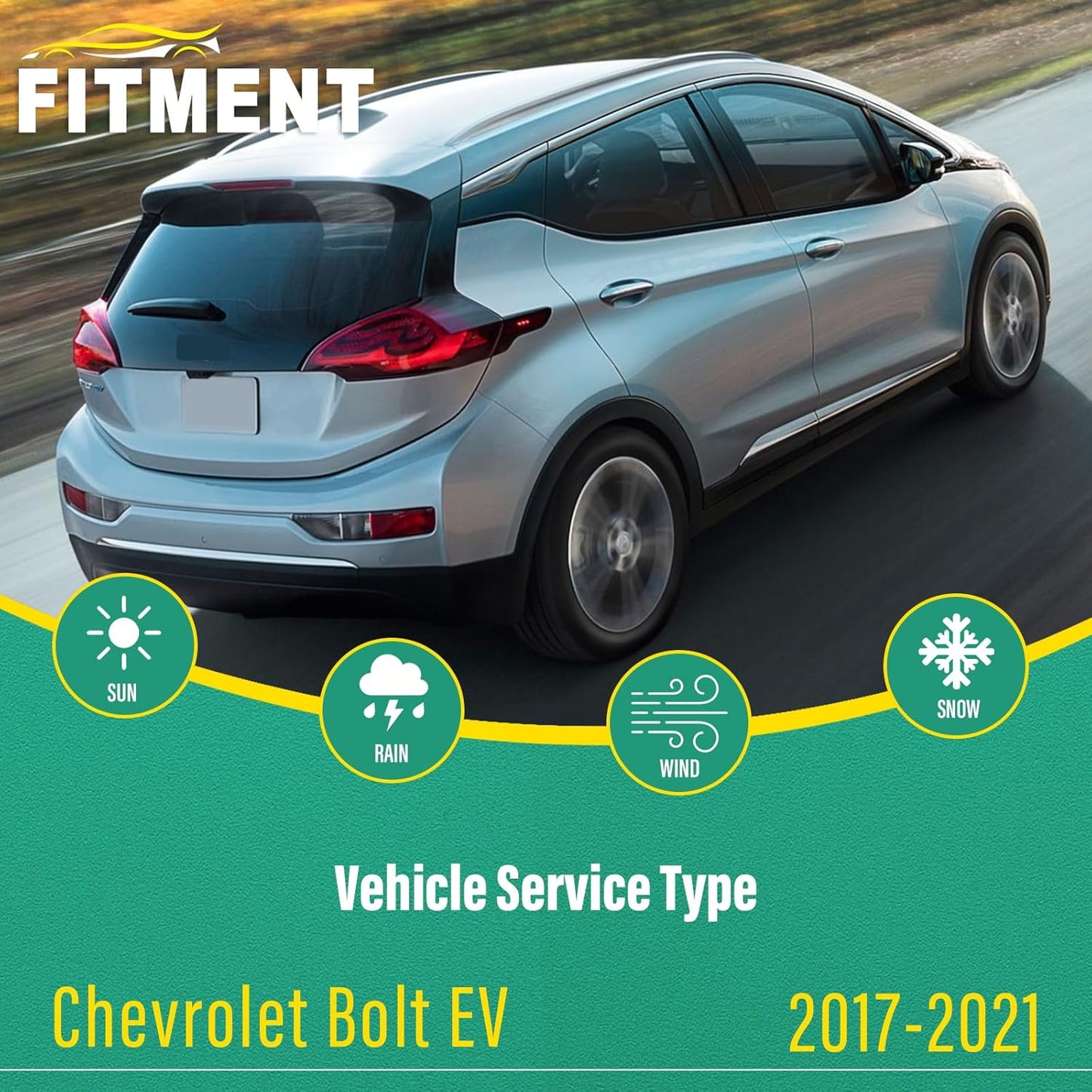 26" 26" 12" Windshield Wiper Blades Replacement for Chevrolet Chevy Bolt EV 2017 2018 2019 2020 2021 Premium All Weather Front Rear Wipers Set - OEM Quality (Pack of 3)