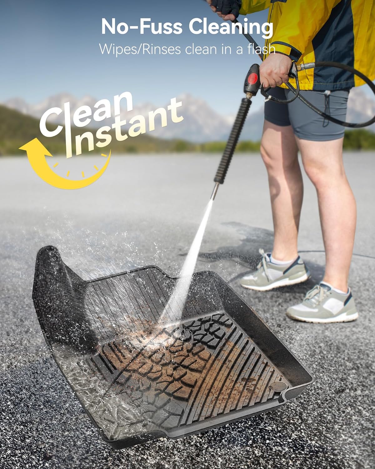 3W Floor Mats&Cargo Liner Fit for Jeep Cherokee 2015-2023, All Weather Custom Fit Trunk Liner for Jeep Cherokee, Heavy Duty Trunk Mat Behind 2rd Row Black(NOT for Grand Cherokee)