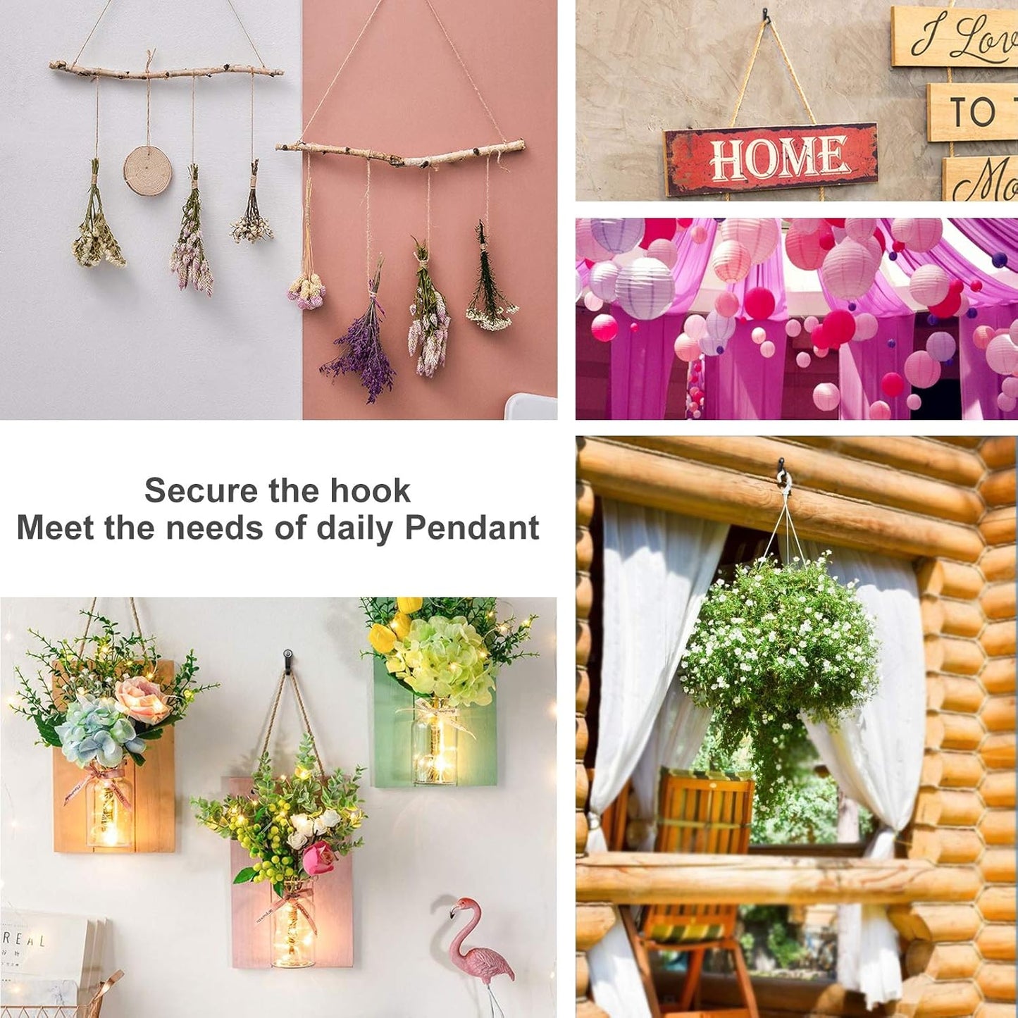 28-Pack Q-Hanger Hook for Indoor and Outdoor Christmas Lights, Garage, New Year Party - Home String Light Hangers With Screw