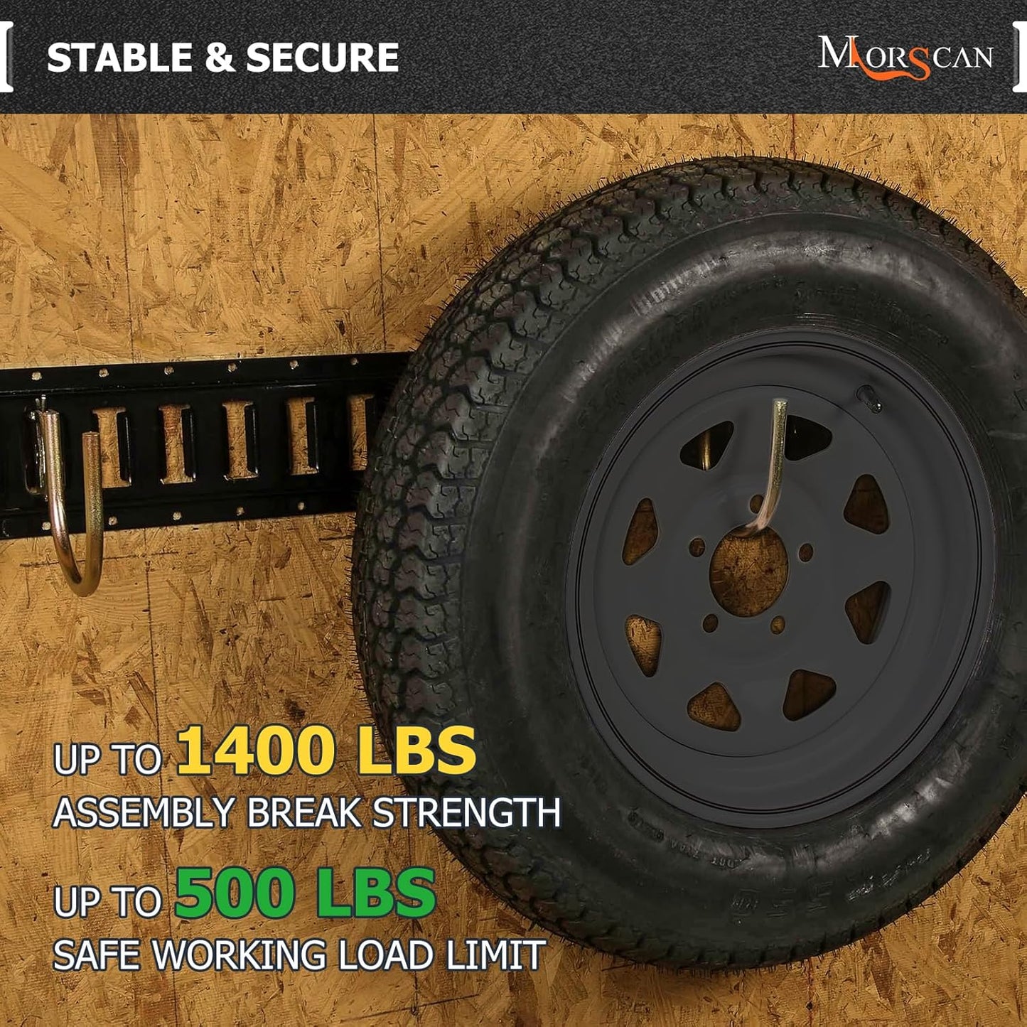 4 Pack 4" E Track J Hooks Heavy Duty Galvanized Steel E-Track Tie Down Accessories for Box Truck, Enclosed Trailer, Garage, Vans, Warehouse, Workshop