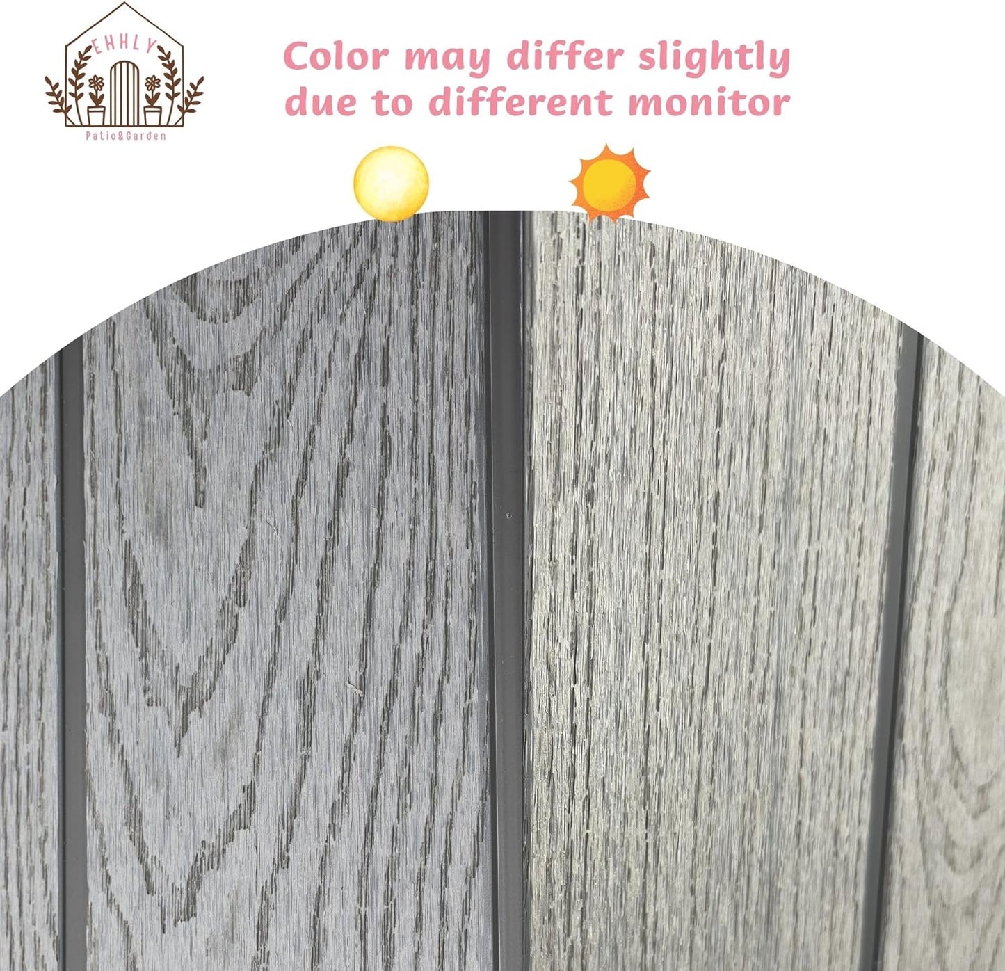 7.3x7.3 FT Resin Outdoor Storage Shed Large, 376 Cuft Garden Tool Sheds & Outdoor Storage Plastic Shed with Floor, 8FT Tall Backyard Lawn Mower Storage Shed with Side Window, Cemented Grey